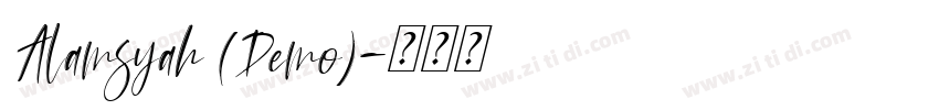 Alamsyah (Demo)字体转换